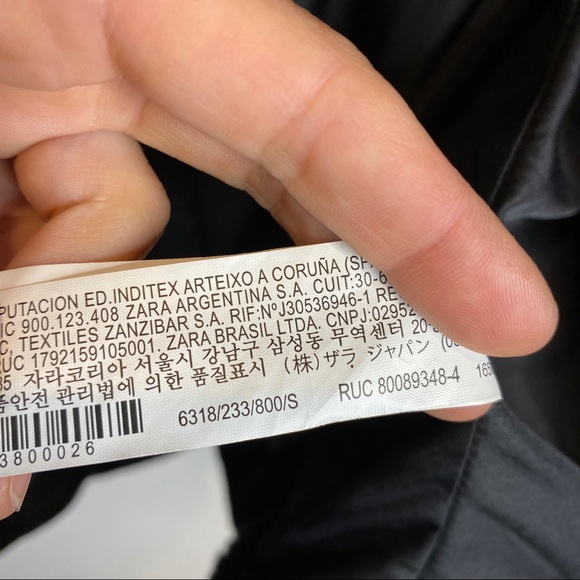 Zara Black Faux Fur Hooded Coat Jacket S - Picture 7 of 11